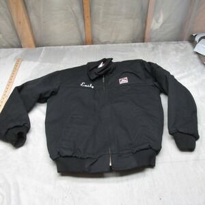 Ben Davis Work Jacket Men? Small Black Quilt Lined Chore Banana Canvas Emily Y2K
